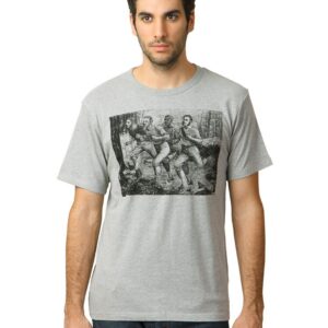 French Connection Men Grey Melange T-shirt