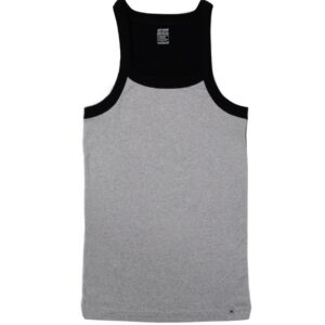 Crusoe Men Square Neck Tee Grey Melange Innerwear Vest