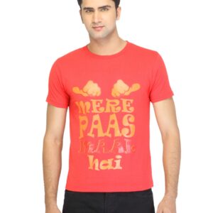 Myntra Men Mere Pass Maal Hai Red T-shirt
