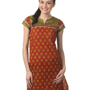Mother Earth Women Red Kurta