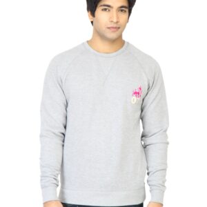 Myntra Men Solid Grey Sweatshirt