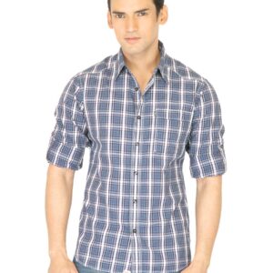 Levis Men Work Western Blue Shirt