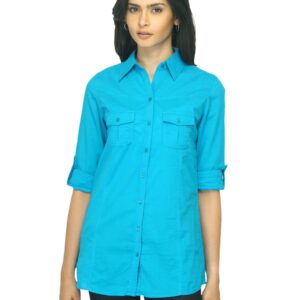 Jealous 21 Women Blue Shirt