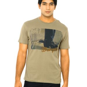 Wrangler Men Cowboy Freedom Green T-Shirts
