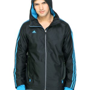 ADIDAS Men Solid Black Jackets