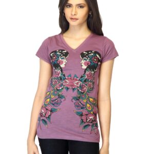 Jealous 21 Women Printed Mauve Top