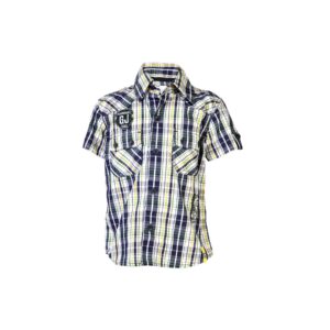 Gini and Jony Kids Boys Check Blue Shirts
