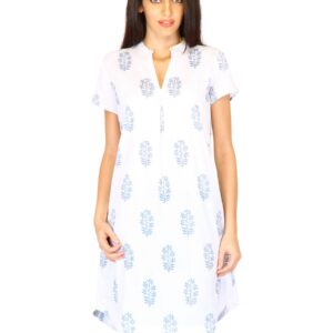 W Women Printed White Kurtas