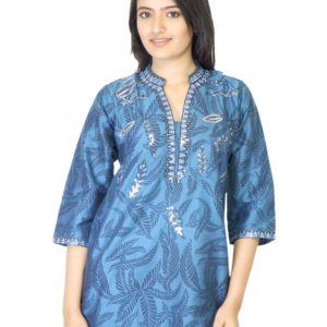 Aneri Women Ashna Blue Kurta