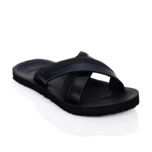 Lotto Men Caesar Cross Black Sandals