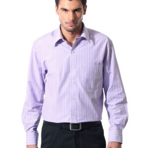 John Players Men Formal Lavender Shirt