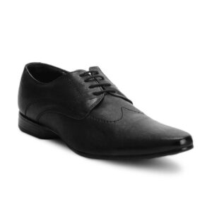 Franco Leone Men Black Formal Shoes