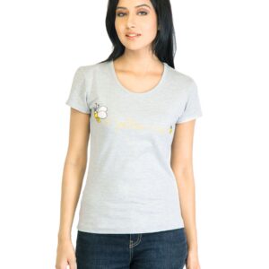 Tokyo Talkies Women Printed Grey Top