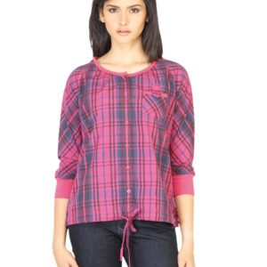 Wrangler Women Ribbed Red Top