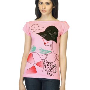 Jealous 21 Women Printed Pink Top