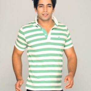 UCB Men's Striper Basic Brown T-shirt