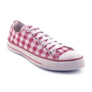 Converse Unisex Plaid Check Ox Red Shoes