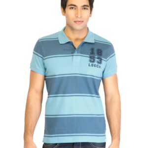 Levi's Men Stripes Blue Tshirts