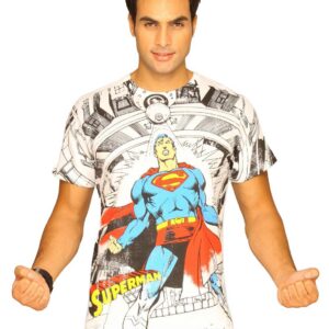 Superman Men's Crew White T-shirt