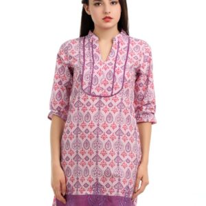 Folklore Women Purple Kurta